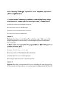 ATI Leadership&colon; Staffing & Supervision Exam Prep 2026 &vert;Questions&NewLine;&vert;Answers &vert;Rationales&NewLine;
