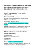 Arizona CR-8 Floor Covering Exam Questions and Correct Answers &ndash; Comprehensive Practice Test & Study Guide