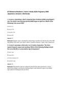 ATI Maternal Newborn &vert; Exam 1 Study Guide Pregnancy 2026&NewLine;&vert;Questions &vert;Answers &vert;Rationales