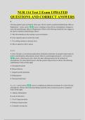 NUR 114 Test 2 Exam UPDATED &NewLine;QUESTIONS AND CORRECT ANSWERS