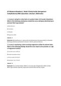 ATI Maternal Newborn &vert; Week 4 Study Guide &lpar;Intrapartum&NewLine;Complications&rpar; 2026 &vert;Questions &vert;Answers &vert;Rationales