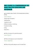 EMD COURSE V14 COMPREHENSIVE TEST&NewLine;BANK PRACTICE QUESTIONS AND&NewLine;RATIONALES
