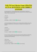 NUR 370 Test 5 Review Exam UPDATED &NewLine;ACTUAL QUESTIONS AND CORRECT &NewLine;ANSWERS
