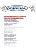 TOP 200 DRUGS PTCB EVALUATION TEST QUESTIONS AND ANSWERS SURE A&period;pdf