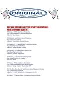 TOP 200 DRUGS FOR PTCB STUDYS QUESTIONS AND ANSWERS SURE A&period;pdf