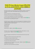NUR 370 Test 4 Review Exam UPDATED &NewLine;ACTUAL QUESTIONS AND CORRECT &NewLine;ANSWERS