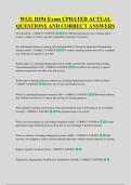 WGU D294 Exam UPDATED ACTUAL &NewLine;QUESTIONS AND CORRECT ANSWERS