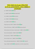 WGU D431 OA Exam UPDATED &NewLine;ACTUAL QUESTIONS AND CORRECT &NewLine;ANSWERS