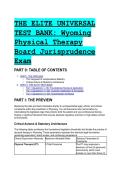 2026&sol;2027 The Elite Universal Test Bank&colon; Wyoming Physical Therapy Jurisprudence Exam &plus; Free CHEAT Sheet &vert; 20&plus;  S-Tier Scenarios & Rationales
