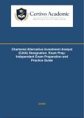 Chartered Alternative Investment Analyst &lpar;CAIA&rpar; Designation&period; Exam &vert; Study Guide and Practice Review