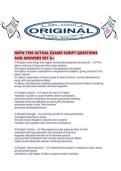 NSPN 7100 ACTUAL EXAMS SCRIPT QUESTIONS AND ANSWERS SET A&period;pdf