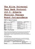 2026&sol;2027 The Elite CPTA Jurisprudence Test Bank v12&period;0&colon; Alberta Physical Therapy Board Exam Prep &plus; Free Cheat Sheet 