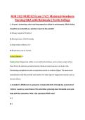 NUR 202&sol;NUR202 Exam 2 V2 &vert; Maternal-Newborn &NewLine;Nursing Q&A with Rationale &vert; Fortis College 