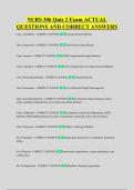 NURS 306 Quiz 2 Exam ACTUAL &NewLine;QUESTIONS AND CORRECT ANSWERS