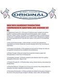 WGU D016 LEADERSHIP FOUNDATIONS COMPREHENSIVE QUESTIONS AND ANSWERS SET