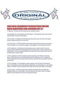 WGU D016 LEADERSHIP FOUNDATIONS REVIEW MAIN QUESTIONS AND ANSWERS SET A&period;pdf