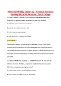 NUR 202&sol;NUR202 Exam 4 V2 &vert; Maternal-Newborn &NewLine;Nursing Q&A with Rationale &vert; Fortis College