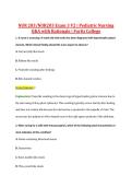 NUR 203&sol;NUR203 Exam 3 V2 &vert; Pediatric Nursing &NewLine;Q&A with Rationale &vert; Fortis College