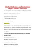 NUR 203&sol;NUR203 Exam 1 V2 &vert; Pediatric Nursing &NewLine;Q&A with Rationale &vert; Fortis College