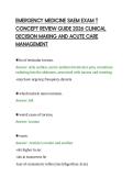 EMERGENCY MEDICINE SAEM EXAM T&NewLine;CONCEPT REVIEW GUIDE 2026 CLINICAL&NewLine;DECISION MAKING AND ACUTE CARE&NewLine;MANAGEMENT&NewLine;
