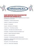 COURT REPORTERS TEXAS EVALUATION TEST QUESTIONS AND ANSWERS SET A&period;pdf