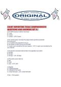 COURT REPORTERS TEXAS COMPREHENSIVE QUESTIONS AND ANSWERS SET A&period;pd
