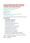 NUR2755 &sol; NUR 2755 Final Exam Practice 2026&sol;2027&colon; Multidimensional Care IV &lpar;MDC 4&rpar; &ndash; Rasmussen University &vert; 100&plus; Questions & Answe