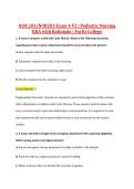 NUR 203&sol;NUR203 Exam 4 V2 &vert; Pediatric Nursing &NewLine;Q&A with Rationale &vert; Fortis College 