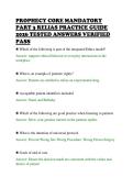 PROPHECY CORE MANDATORY&NewLine;PART 3 RELIAS PRACTICE GUIDE&NewLine;2026 TESTED ANSWERS VERIFIED&NewLine;PASS