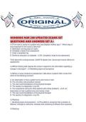 HONDROS NUR 200 UPDATED EXAMS SET QUESTIONS AND ANSWERS SET A&period;pdf