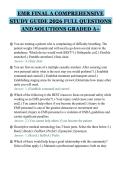 EMR FINAL A COMPREHENSIVE&NewLine;STUDY GUIDE 2026 FULL QUESTIONS&NewLine;AND SOLUTIONS GRADED A&plus;