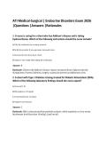 ATI Medical-Surgical &vert; Endocrine Disorders Exam 2026&NewLine;&vert;Questions &vert;Answers &vert;Rationales
