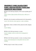 PROPHECY CORE MANDATORY&NewLine;PART 3 RELIAS STUDY PACK 2026&NewLine;COMPLETE SOLUTIONS
