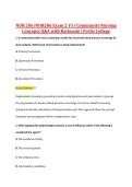 NUR 206&sol;NUR206 Exam 2 V1 &vert; Community Nursing &NewLine;Concepts Q&A with Rationale &vert; Fortis College 