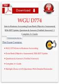 Intro to Business Accounting Exam Bank &lpar;Objective Assessment&rpar;&NewLine;2026-2027 Update&comma; Questions & Answers &lpar;Verified Answers&rpar; 1 1&NewLine;Complete A&plus; Guide