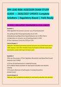 EPA LEAD RISK ASSESSOR EXAM STUDY &NewLine;GUIDE &mdash; 2026&sol;2027 UPDATE Complete &NewLine;Solutions &vert; Regulatory-Based &vert; Field-Ready