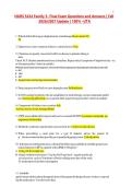 NURS 5434 Family 3- Final Exam Questions and Answers &vert; Fall&NewLine;2026&sol;2027 Update &vert; 100&percnt; &ndash;UTA
