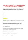 NUR 206&sol;NUR206 Exam 4 V2 &vert; Community Nursing &NewLine;Concepts Q&A with Rationale &vert; Fortis College 