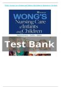 Test Bank for Wong's Nursing Care of Infants and Children&comma; 12th Edition by Hockenberry&NewLine;