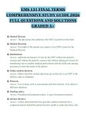 EMS 131 FINAL TERMS&NewLine;COMPREHENSIVE STUDY GUIDE 2026&NewLine;FULL QUESTIONS AND SOLUTIONS&NewLine;GRADED A&plus;