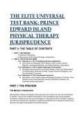  &lpar;2026&sol;2027 Edition&rpar; Elite PEI Physical Therapy Jurisprudence Test Bank &vert; 20&plus; Scenario-Based Questions & Mentorship Analyses &plus; Free Cheat Sheet 