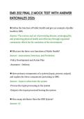EMS 202 FINAL 2 MOCK TEST WITH ANSWER&NewLine;RATIONALES 2026&NewLine;