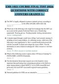 EMS 1021 COURSE FINAL TEST 2026&NewLine;QUESTIONS WITH CORRECT&NewLine;ANSWERS GRADED A&plus;&NewLine;