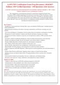 AANP FNP Certification Exam 2026-2027 &vert; 150 Verified Q&A with Rationales &vert; Latest Blueprint &vert; Graded A&plus;&NewLine;&NewLine;