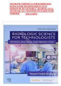 Test Bank&colon; Radiologic Science for Technologists&comma; 12th Edition by Stewart C&period; Bushong&NewLine;