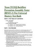 Texas TCEQ BPAT Certification Mastery Test Bank 2026&sol;2027 &vert; &NewLine;USC 10th Edition &lpar;S-Tier&rpar; &plus; Free Cheat Sheet 
