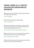 PROPHECY GENERAL ICU A V3 PRACTICE&NewLine;EVALUATION 2026 QUESTION BANK FULL&NewLine;SOLUTION SET 