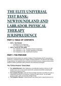 2026&sol;2027 S-TIER&colon; Newfoundland and Labrador Physical Therapy Jurisprudence &lpar;NLCP&rpar; Elite Test Bank &vert; 20&plus; Advanced Q&A &plus; Free Cheat Sheet 