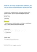 CompTIA Security&plus; SY0-701 Exam Questions and Correct Answers&vert; Latest Update-Guaranteed Pass