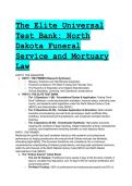 2026&sol;2027 The Elite S-Tier Test Bank&colon; North Dakota Funeral Service & Mortuary Law &vert; 55&plus; Q&A &plus; Primer &plus; Free Cheat Sheet 